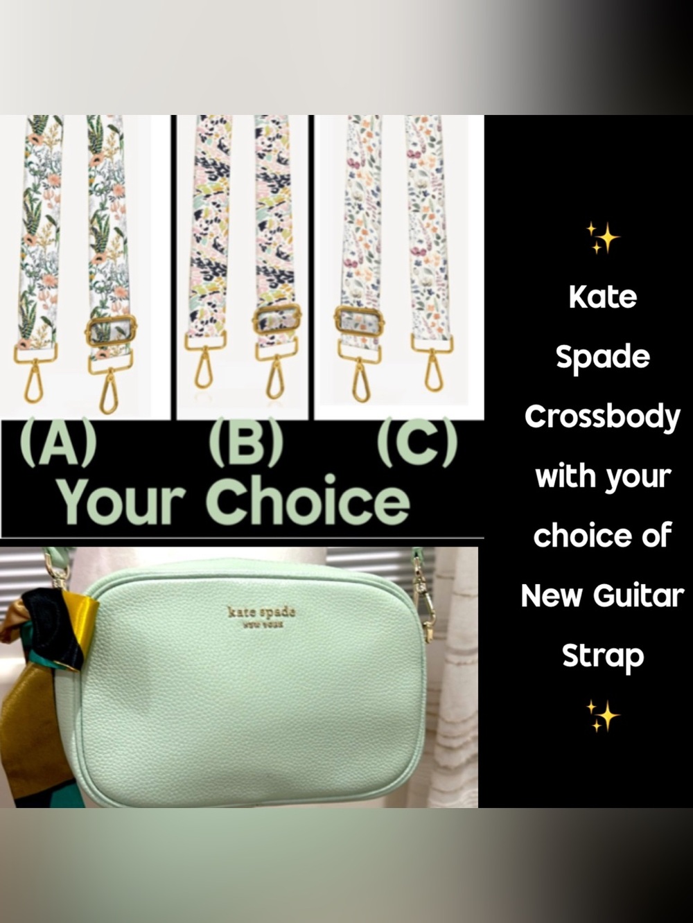 Astrid Medium Camera Bag in Crystal Blue (w/FREE GUITAR STRAP)* - Picture 2 of 14